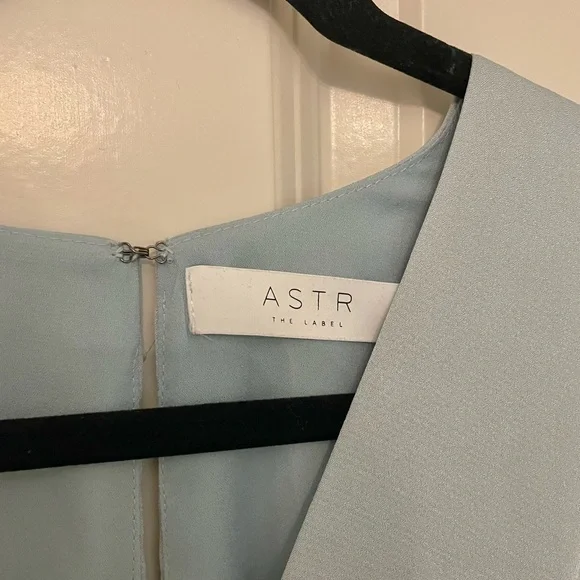 Blue ASTR blue flux wrap dress silky - Picture 2 of 6